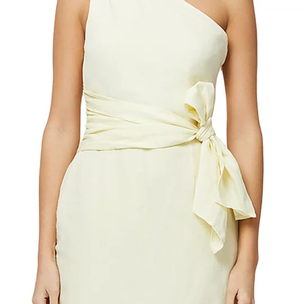 French Connection Birdie Linen One Shoulder Dress